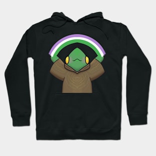 Gender Queer Pride-Berry Hoodie